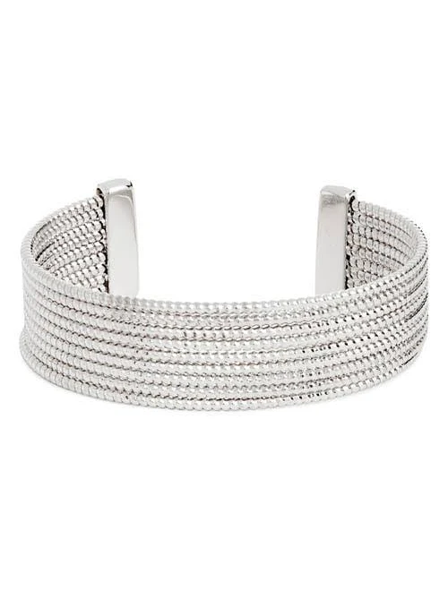 accessory Nordstrom Silver Faceted Cuff Bracelet Nordstrom $32.5