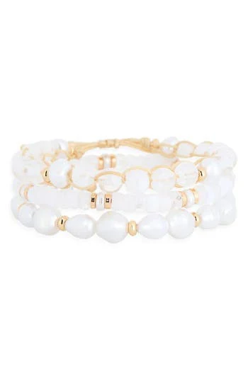 accessory Nordstrom Women's 3-Pack Beaded Bracelet Nordstrom Rack $9.73