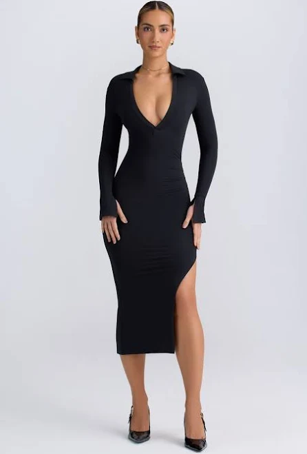 dress Oh Polly Yael Modal Plunge V-Neck Midaxi Dress Oh Polly US $70
