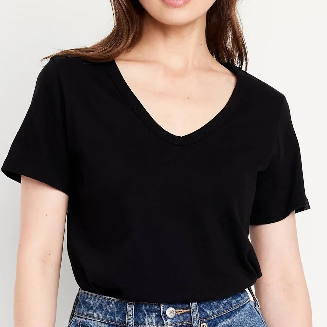 v neck Old Navy Women's Everywear V-Neck T-Shirt Old Navy $10