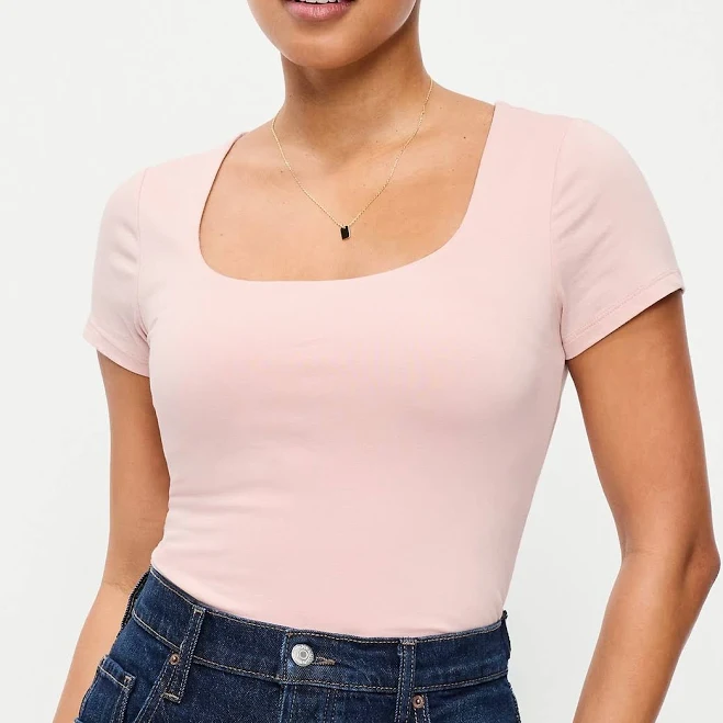 top Old Navy Women's Hug Double-Layer Scoop-Neck Top Old Navy $9.99