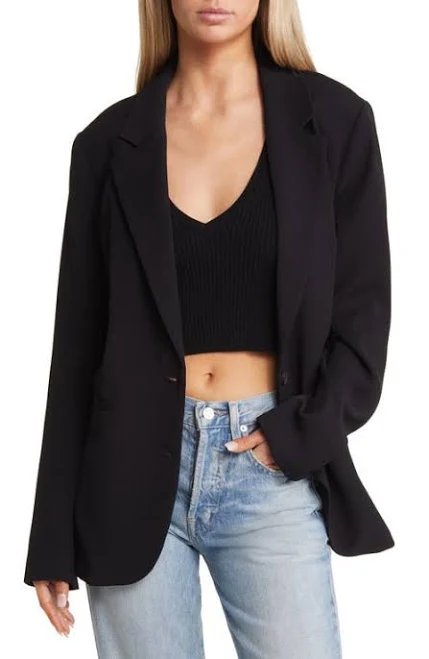 outerwear Open Edit Oversize Curve Hem Blazer Nordstrom $30.97