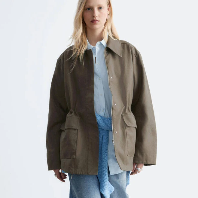 jacket & Other Stories Oversized Drawstring Utility Jacket & Other Stories US $199