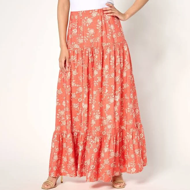 skirt Peace Love World Boheme Tiered Maxi Skirt eBay - blairs-closet $38