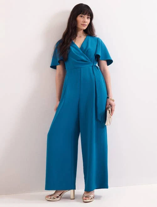 jumpsuit Phase Eight Julissa V-Neck Jumpsuit in Blue at Nordstrom, Size 8 Nordstrom $310