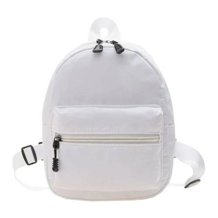bag Phxpxi Women Solid Color Backpack Preppy Style School Nylon Mini Rucksack (White), Women's, Size: One size Walmart - Blessb $11.18