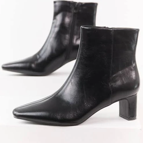 shoes Pointed Toe Faux Leather Booties Lime Lush $36.95