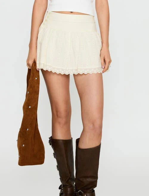 skirt Princess Polly Fairylike Broderie Mini Skirt Nordstrom $55