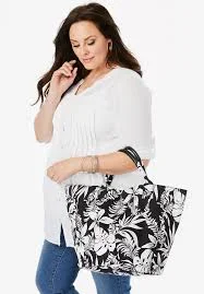 bag Printed Canvas Tote Bag Roaman's $49.99