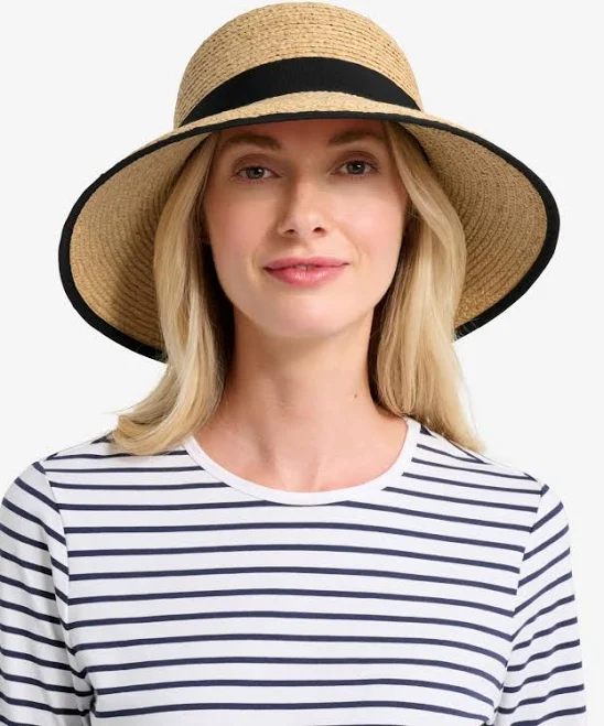 accessory Provence Women's Raffia Sun Hat with Upf50+ Protection Solbari USA Sun Protection $129
