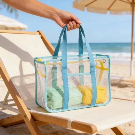 bag PVC Waterproof Beach Tote Shoulder Bag Walmart - Ohmyroo $12.99