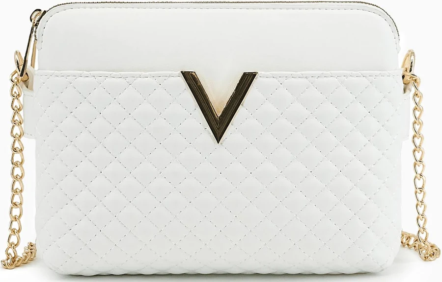 bag Quilted Vegan Leather Crossbody Bag with Gold Chain Like Dreams $30.1