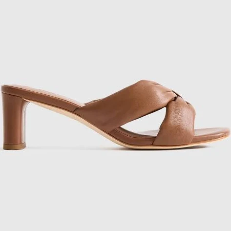 shoes Quince Women's Italian Leather Twist Mid Heel Mule Quince $82