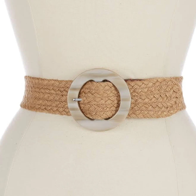 accessory Ralph Lauren Women's Woven Jute Faux-Horn-Buckle Wide Belt Dillard's $85