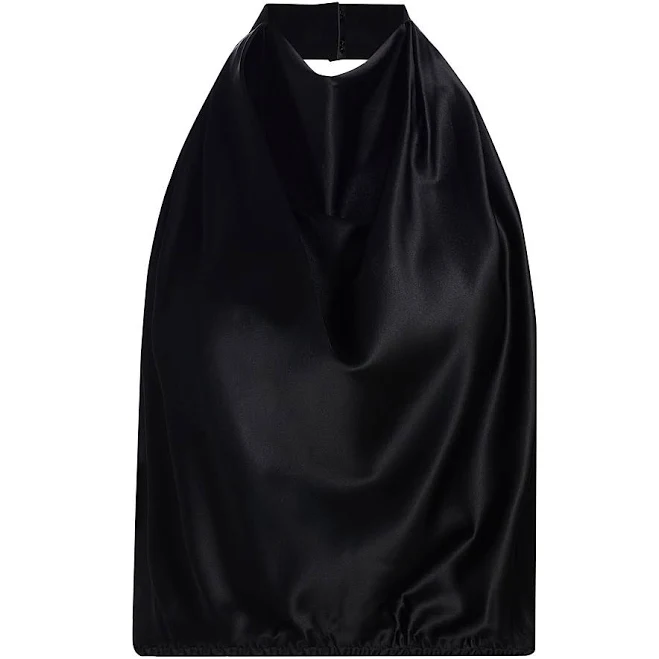 sleeveless top Ramy Brook Women's Libbie Silk Cowl Neck Halter Top Saks Fifth Avenue $295