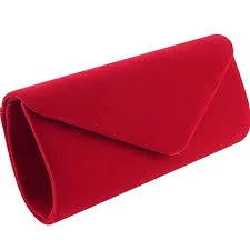 bag Red Velvet Clutch with Detachable Strap Poshmark $26