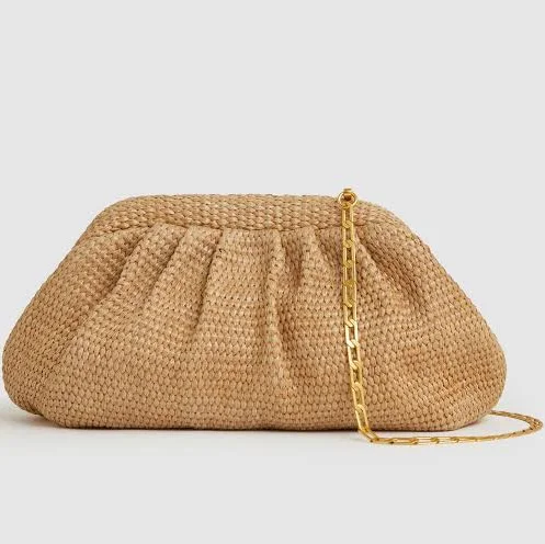 bag Reiss Gia Raffia Clutch Reiss $175