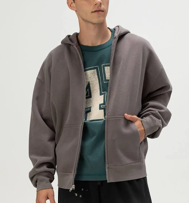 outerwear Rsq Men's Oversized Zip-Up Hoodie Tillys $31.99