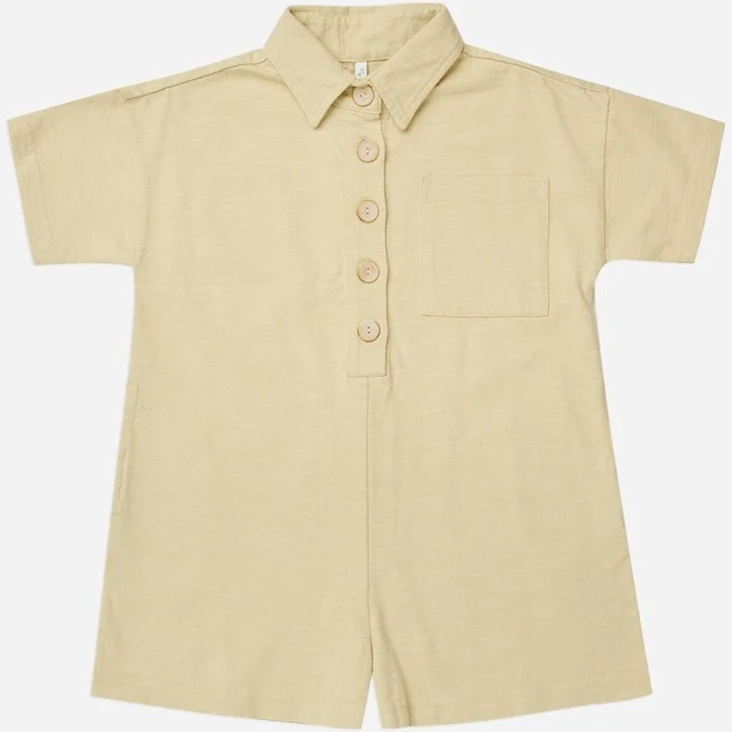 romper Rylee + Cru Collared Button Romper eBay - treetco $32.4