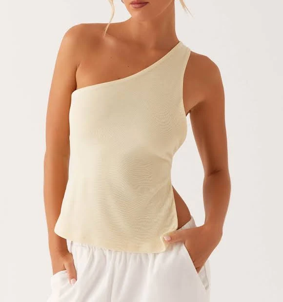 one shoulder top Safiya One Shoulder Top Peppermayo - US $24