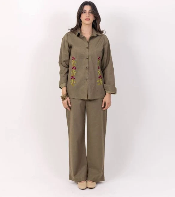 matching set Sage Green Linen Set Deerah $100