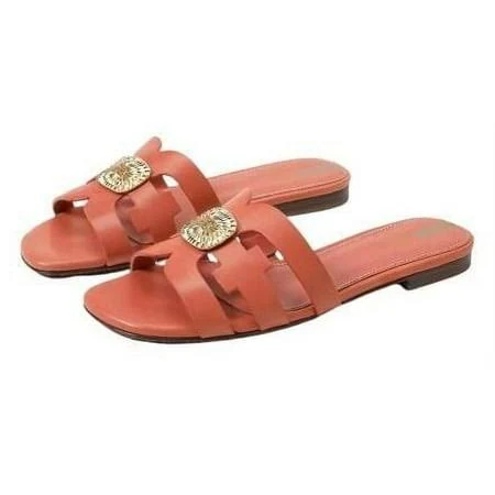 shoes Sam Edelman Women's Bay Radiant Leather Slide Sandals Walmart - Fantastic Footwear $44.99