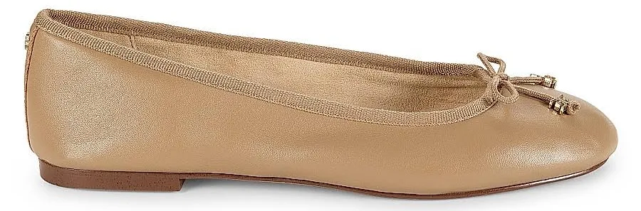 shoes Sam Edelman Women's Flora Leather Ballet Flats Saks OFF 5TH $34.97