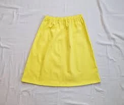 skirt Size 14 Girl / 6 Women - Elizabeth Skirt - Yellow Stretch Denim Modest A-line Skirt Etsy $25
