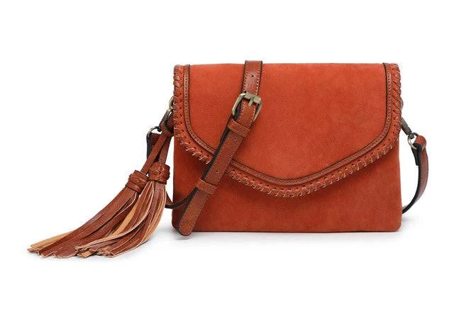 bag Sloane Suede Whipstitch Crossbody Brigette's Boutique $43.95