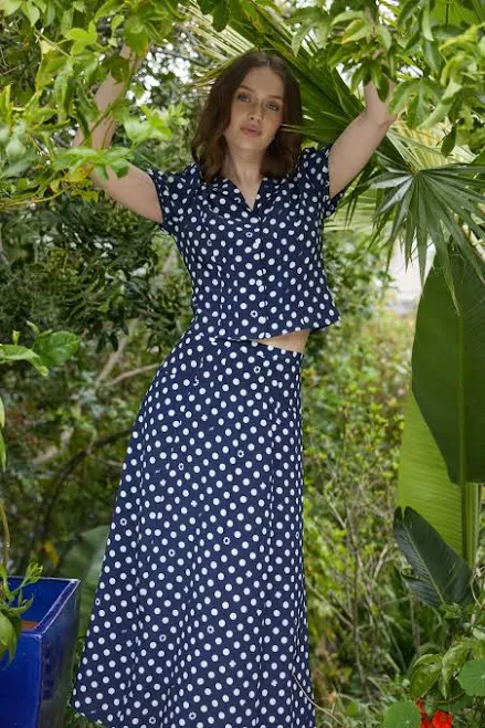 two piece set Sophie Polka Dot Skirt Set HVN $295
