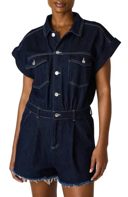 romper Steve Madden Women's Calliope Collared Short-Sleeve Romper Nordstrom $109