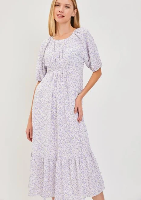 dress The Rosie Floral Smocked Midi Dress Colby & Claire $56