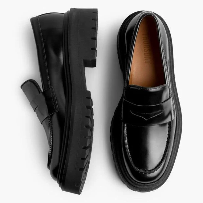 shoes Thursday Boot Company Women's Leather Penny Platform Thursday Boot Company $150