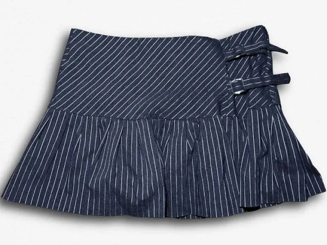 mini skirt Timing Timing Y2k Pleated Pinstripe Mini Skirt Curtsy $27