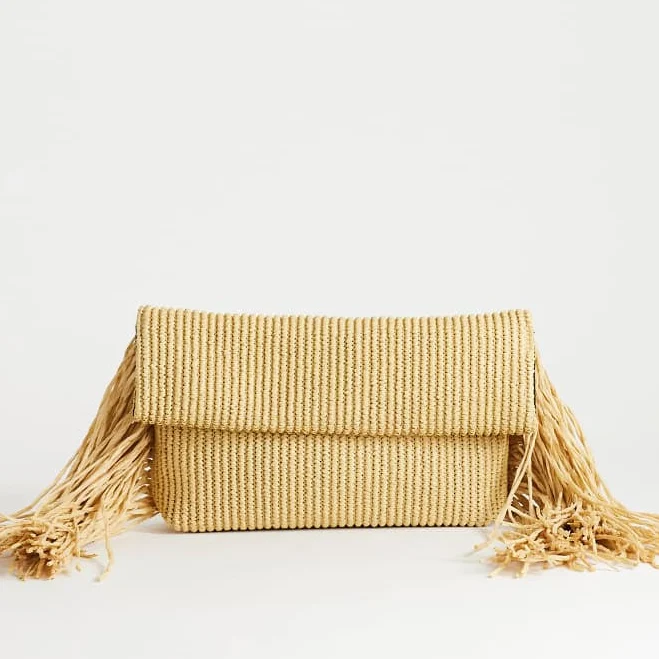 bag Topshop Oversized Tassel Clutch Bag ASOS $55
