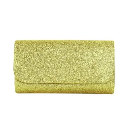 bag TrendsBlue Premium Small Metallic Glitter Flap Clutch Evening Bag Handbag Women's Walmart - TrendsBlue $10.99