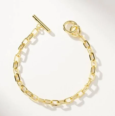 accessory Uncommon James Women's Simple Everyday Toggle and Chain Bracelet in Gold Uncommon James $45