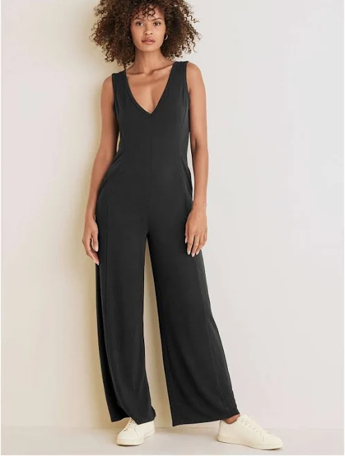 jumpsuit Venus Women's Relaxed V-Neck Jumpsuit VENUS $64
