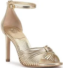 shoes Vince Camuto Blaine Metallic Strappy Band Ankle Strap Dress Sandals Dillard's $119