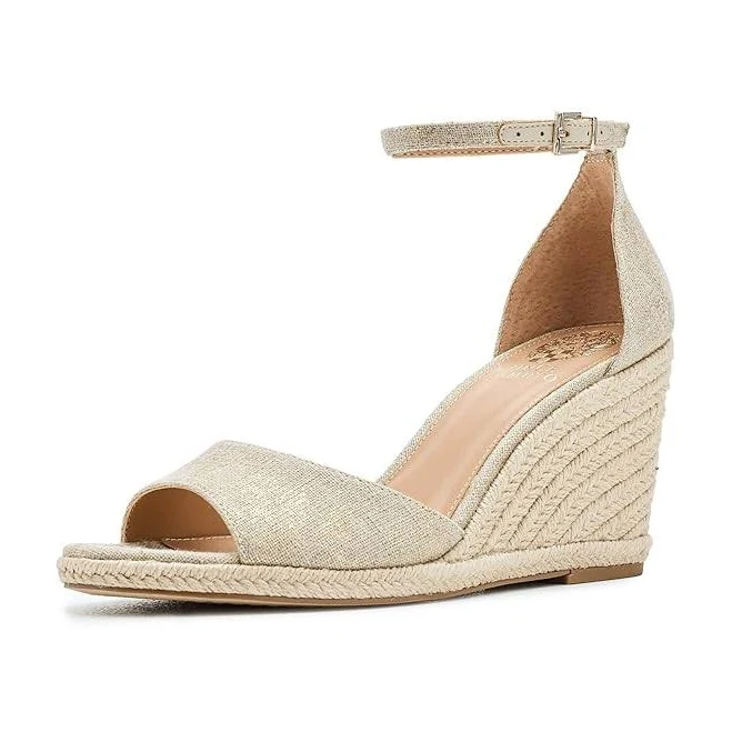 shoes Vince Camuto Women's Felyn Two-Piece Espadrille Wedge Sandals Zappos.com $110