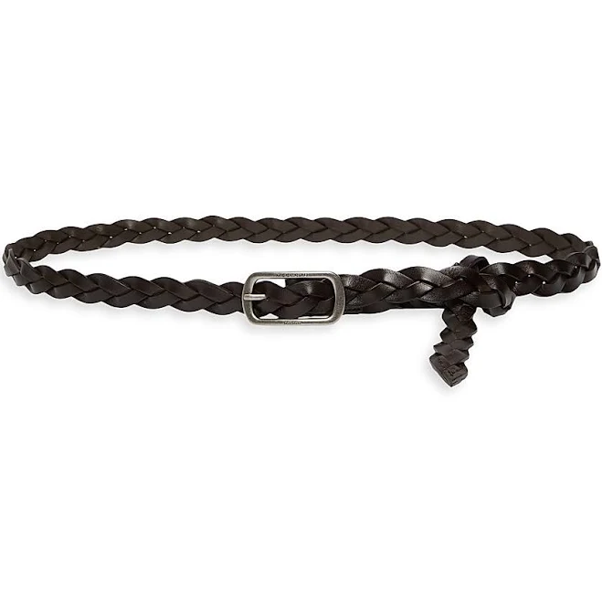 accessory Weekend Max Mara Women's Woven Leather Belt Saks Fifth Avenue $125