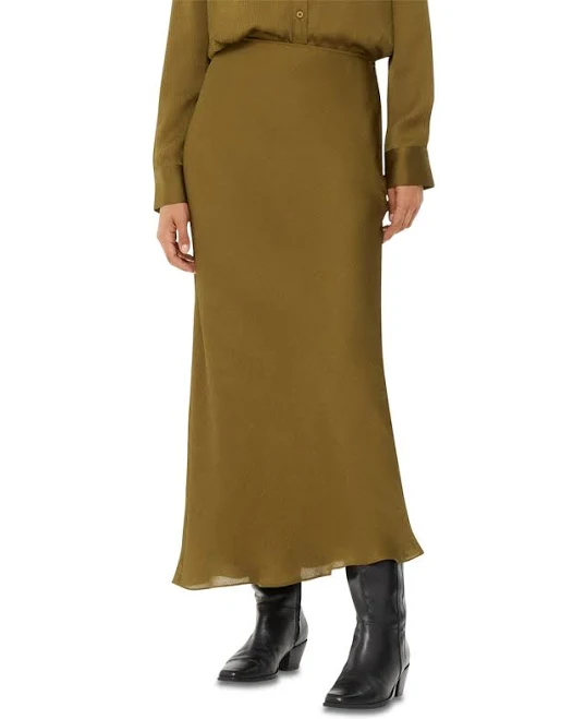 bottom Whistles Women's Satin Bias Cut Skirt Bloomingdale's $119