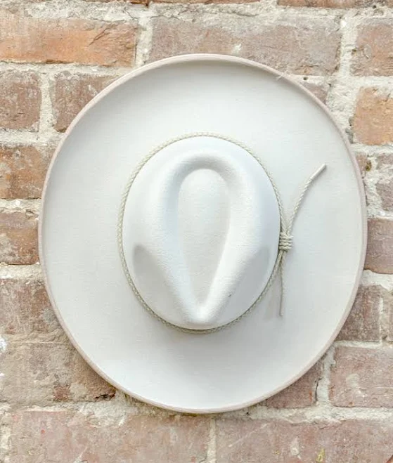 accessory Wide Brim Felt Hat-Cream June August Boutique $39.95