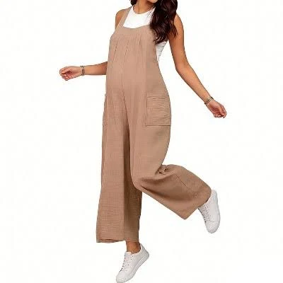 jumpsuit Wide Leg Jumpsuit with Adjustable Back Tie and Side Pockets Target $36.99