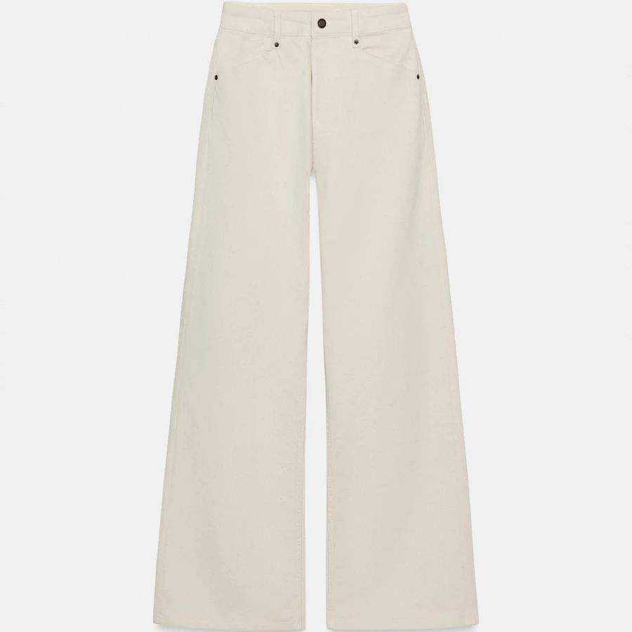 bottoms Woman Zara Zw Collection High-Waist Wide Leg Jeans Zara USA $59.9