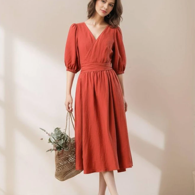 dress Women's Linen Dress Etsy - Ylistyle $80.1