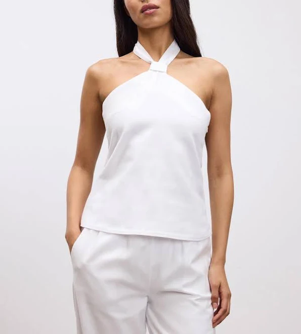 top Women's Linen Halter Top ARNE $52