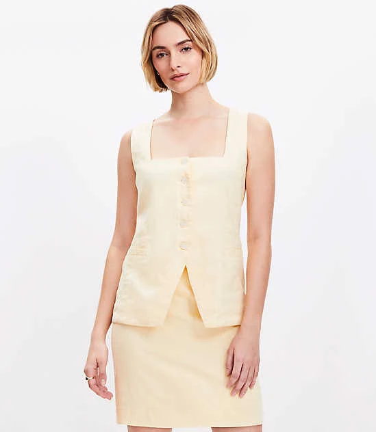 skirt Women's Loft Welt Trim Linen Blend Mini Skirt LOFT $23.93