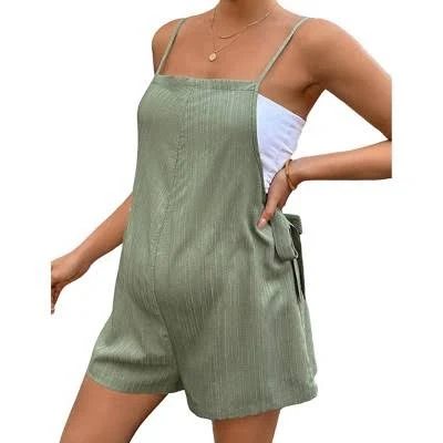 romper Women's Maternity Adjustable Straps Wide Leg Overalls Target $29.99