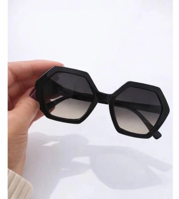 accessory Women's Oversized Hexagon Chunky Sunglasses Etsy - Seller $14